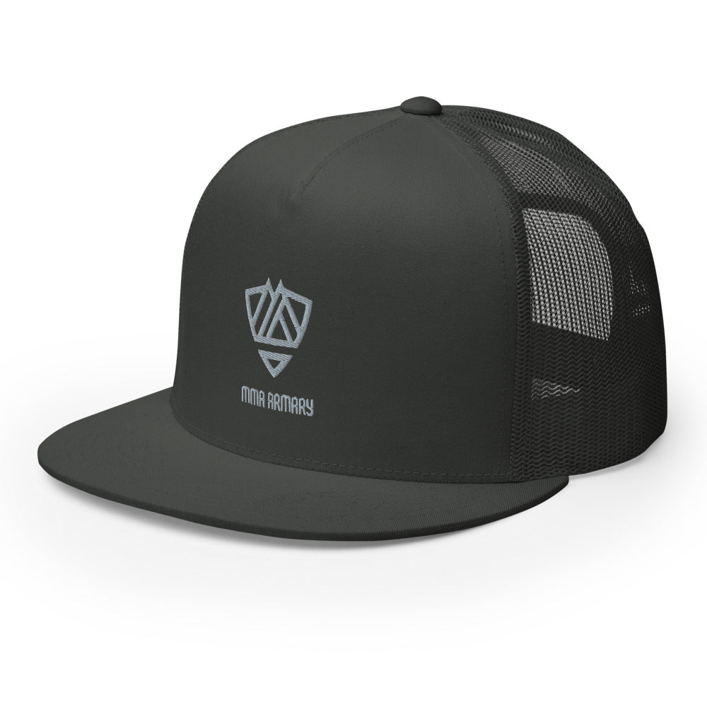 MMA Armary Prime Snapback - Dark Charcoal / Grey logo