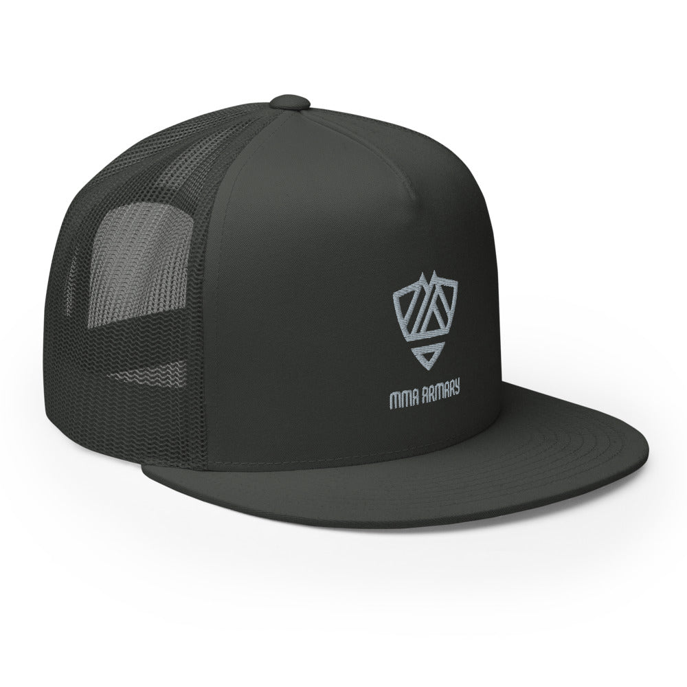 MMA Armary Prime Snapback - Dark Charcoal / Grey logo